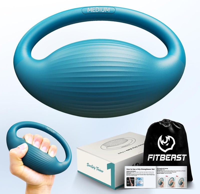 FitBeast Hand Exercise Balls - 3 Resistance Levels Stress Balls for Adults, Squeeze Balls for Hand Therapy, Rehabilitation, Arthritis, Muscle Building - Image 1